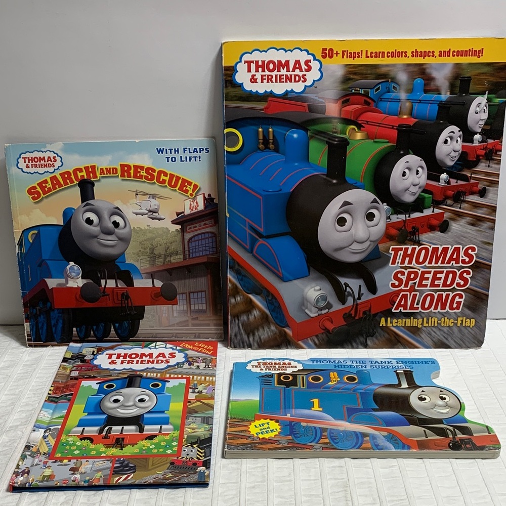 Thomas & Friends - 3 Lift the Flap Books and 1 Little Look&Find Book
